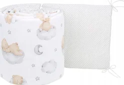 Babymam dwustronny ochraniacz 180x30 do łóżeczka