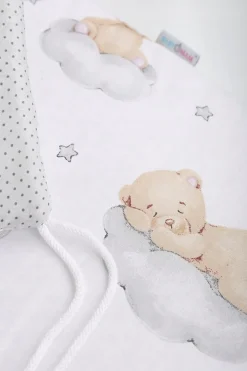 Babymam dwustronny ochraniacz 180x30 do łóżeczka