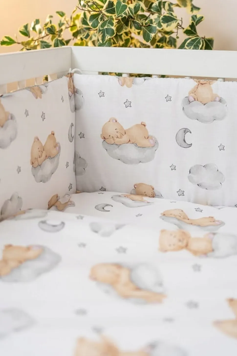 Babymam dwustronny ochraniacz 180x30 do łóżeczka