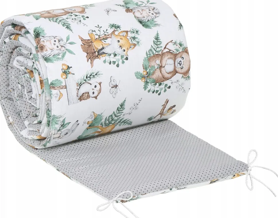 Babymam dwustronny ochraniacz 180x30 do łóżeczka