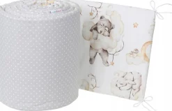 Babymam dwustronny ochraniacz 180x30 do łóżeczka