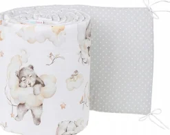 Babymam dwustronny ochraniacz 180x30 do łóżeczka