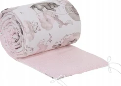 Babymam dwustronny ochraniacz 180x30 do łóżeczka premium