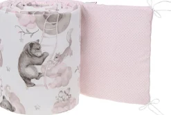 Babymam dwustronny ochraniacz 180x30 do łóżeczka premium