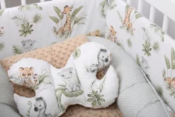 Babymam dwustronny ochraniacz 180x30 do łóżeczka