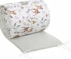 Babymam dwustronny ochraniacz 180x30 do łóżeczka