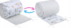 Babymam dwustronny ochraniacz 180x30 do łóżeczka