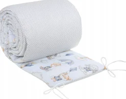 Babymam dwustronny ochraniacz 180x30 do łóżeczka