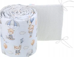 Babymam dwustronny ochraniacz 180x30 do łóżeczka