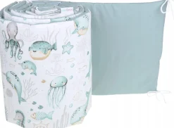 Babymam dwustronny ochraniacz 180x30 do łóżeczka