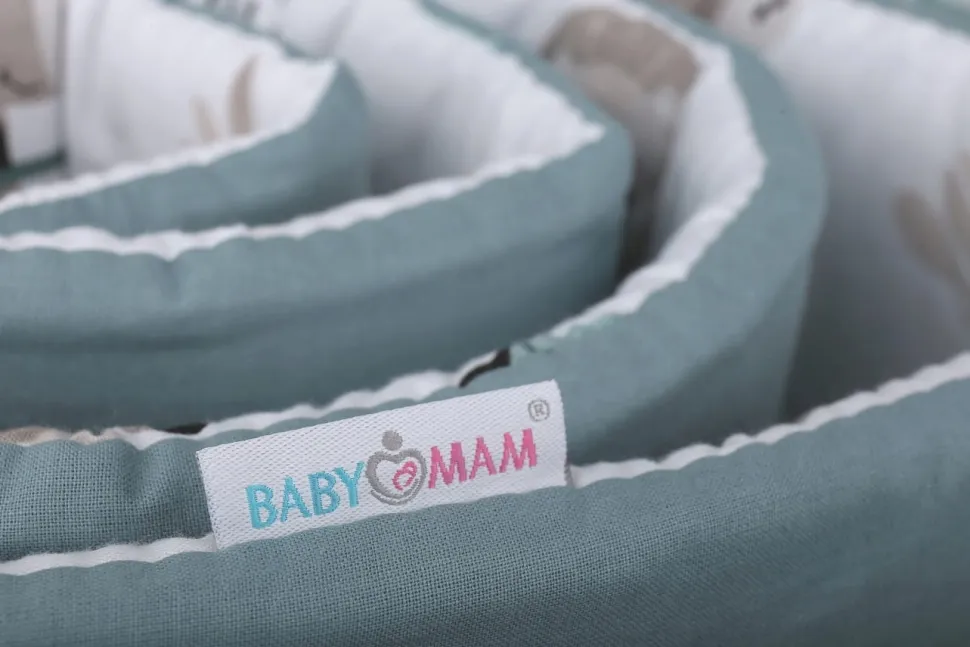 Babymam dwustronny ochraniacz 180x30 do łóżeczka