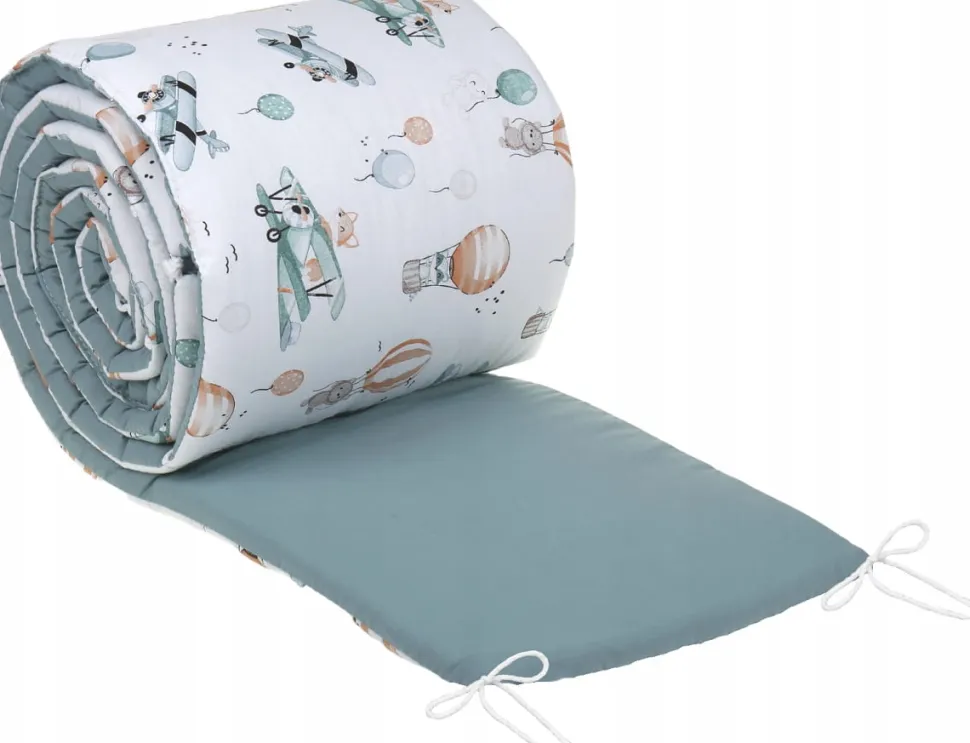 Babymam dwustronny ochraniacz 180x30 do łóżeczka