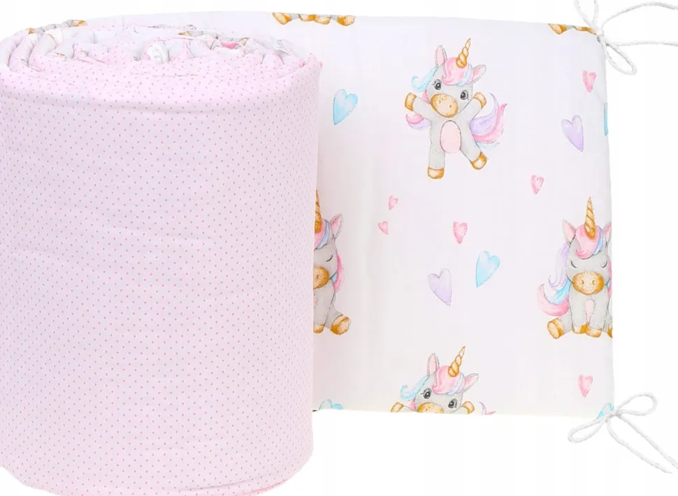Babymam dwustronny ochraniacz 180x30 do łóżeczka
