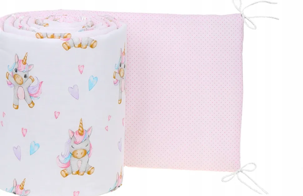 Babymam dwustronny ochraniacz 180x30 do łóżeczka
