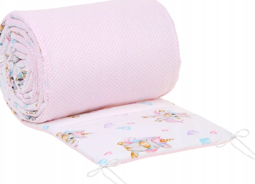 Babymam dwustronny ochraniacz 180x30 do łóżeczka