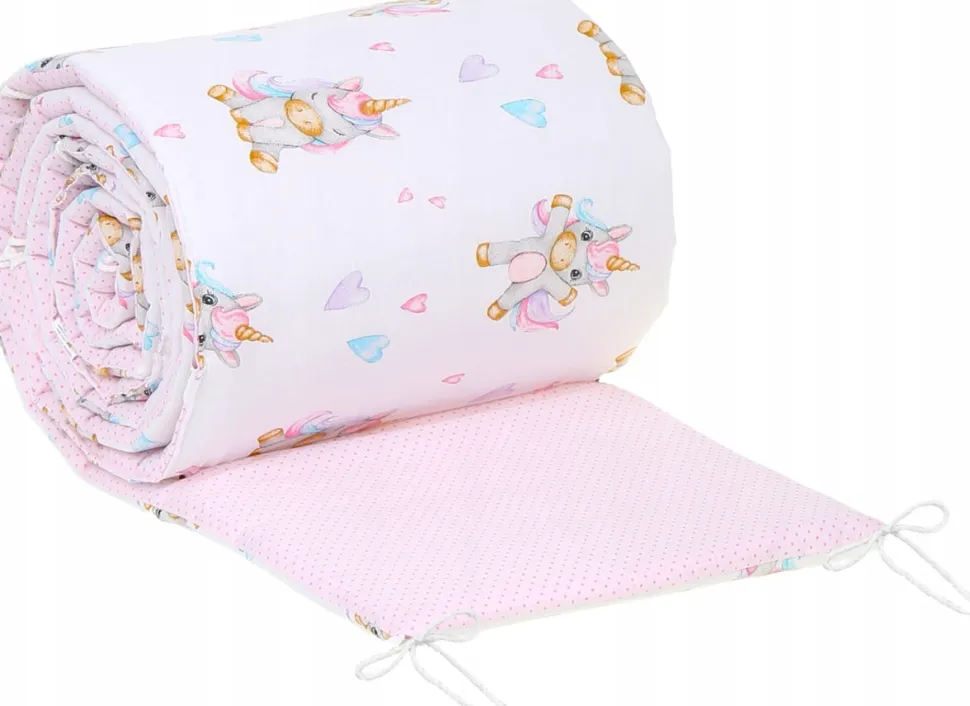 Babymam dwustronny ochraniacz 180x30 do łóżeczka