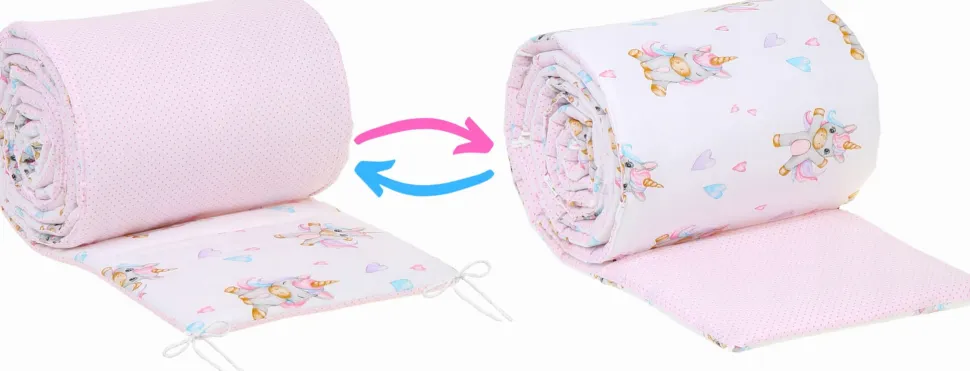 Babymam dwustronny ochraniacz 180x30 do łóżeczka
