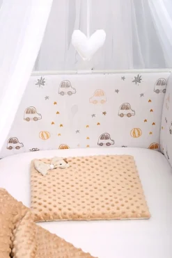 Babymam dwustronny ochraniacz 180x30 do łóżeczka