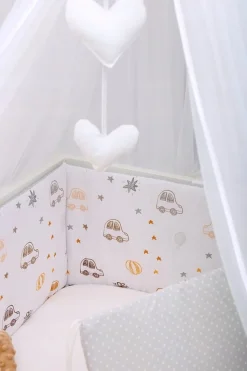 Babymam dwustronny ochraniacz 180x30 do łóżeczka