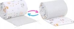 Babymam dwustronny ochraniacz 180x30 do łóżeczka
