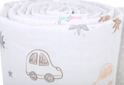 Babymam dwustronny ochraniacz 180x30 do łóżeczka