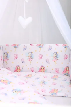 Babymam dwustronny ochraniacz 180x30 do łóżeczka