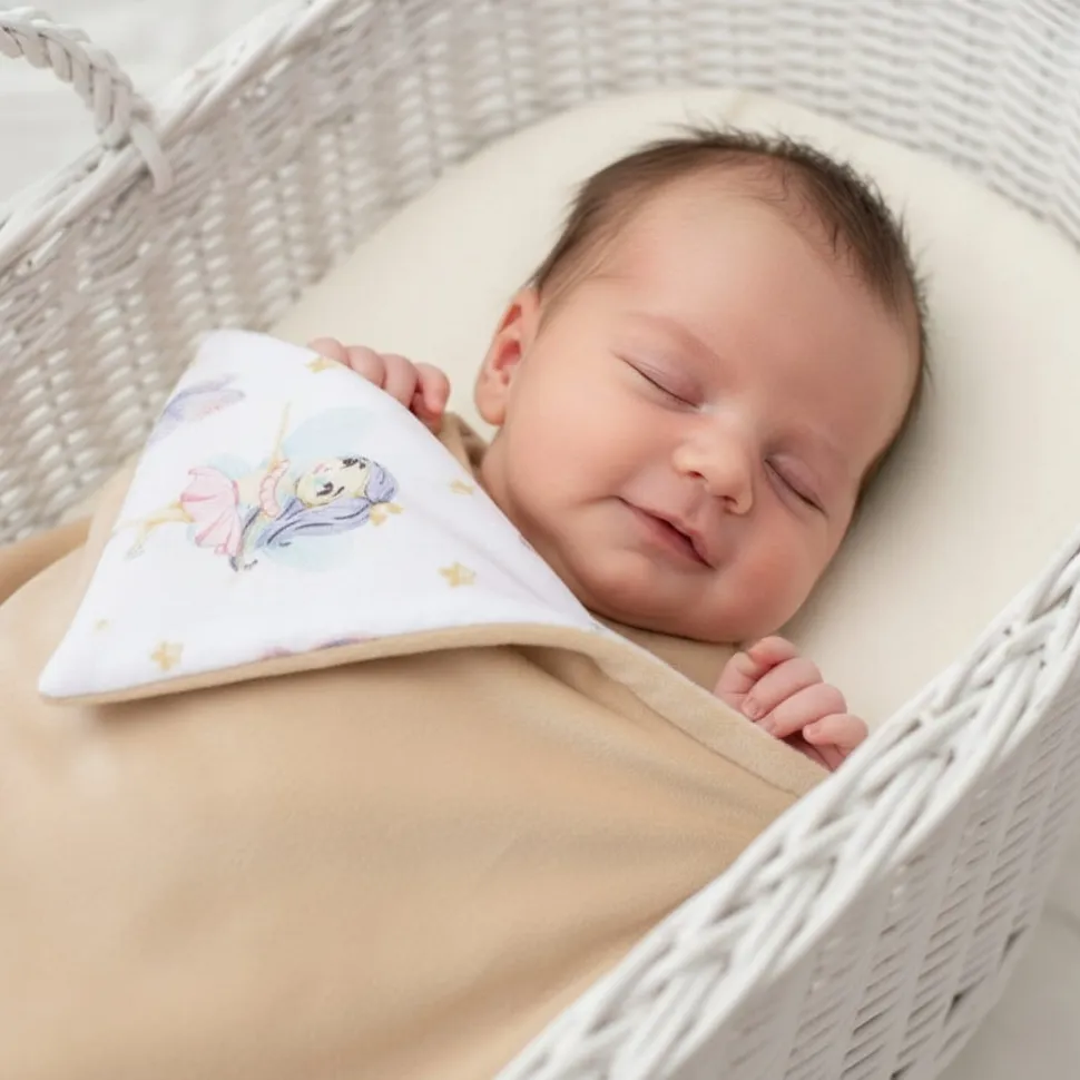 Babymam kocyk dla niemowląt uniwersalny dwustronny