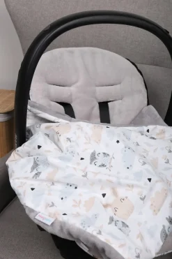 Babymam kocyk dla niemowląt uniwersalny dwustronny