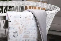 Babymam kocyk dla niemowląt uniwersalny dwustronny