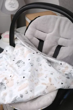 Babymam kocyk dla niemowląt uniwersalny dwustronny