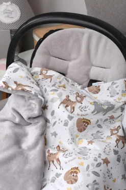 Babymam kocyk dla niemowląt uniwersalny dwustronny