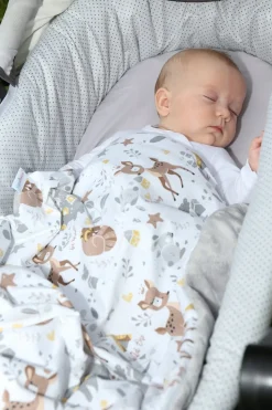 Babymam kocyk dla niemowląt uniwersalny dwustronny