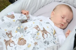 Babymam kocyk dla niemowląt uniwersalny dwustronny