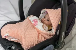 Babymam kocyk minky do fotelika nosidełka ciepły