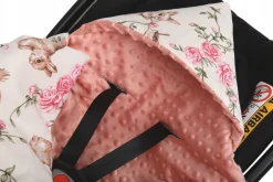 Babymam kocyk minky do fotelika nosidełka ciepły