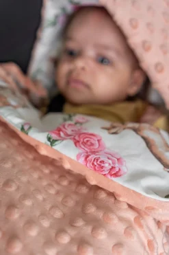 Babymam kocyk minky do fotelika nosidełka ciepły