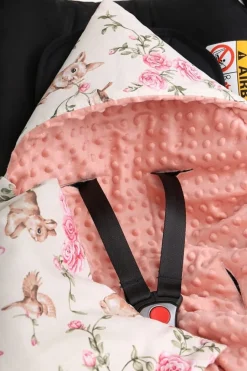 Babymam kocyk minky do fotelika nosidełka ciepły