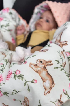 Babymam kocyk minky do fotelika nosidełka ciepły