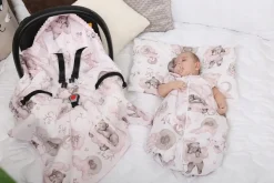 Babymam kocyk minky do fotelika nosidełka ciepły