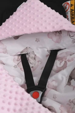 Babymam kocyk minky do fotelika nosidełka ciepły