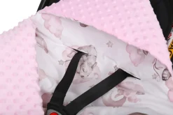 Babymam kocyk minky do fotelika nosidełka ciepły