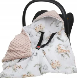 Babymam kocyk minky do fotelika nosidełka ciepły