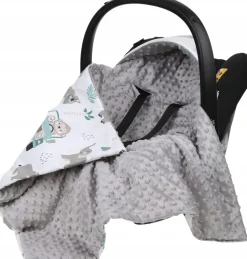 Babymam kocyk minky do fotelika nosidełka ciepły