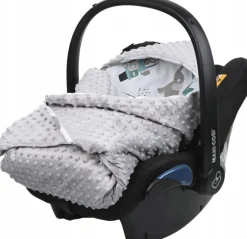 Babymam kocyk minky do fotelika nosidełka ciepły