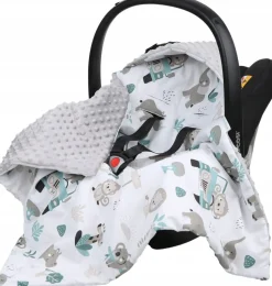 Babymam kocyk minky do fotelika nosidełka ciepły