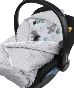 Babymam kocyk minky do fotelika nosidełka ciepły