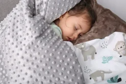 Babymam kocyk minky do fotelika nosidełka ciepły