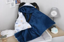 Babymam kocyk minky do fotelika nosidełka ciepły