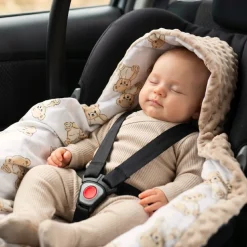 Babymam kocyk minky do fotelika nosidełka ciepły