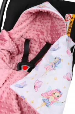 Babymam kocyk minky do fotelika nosidełka ciepły